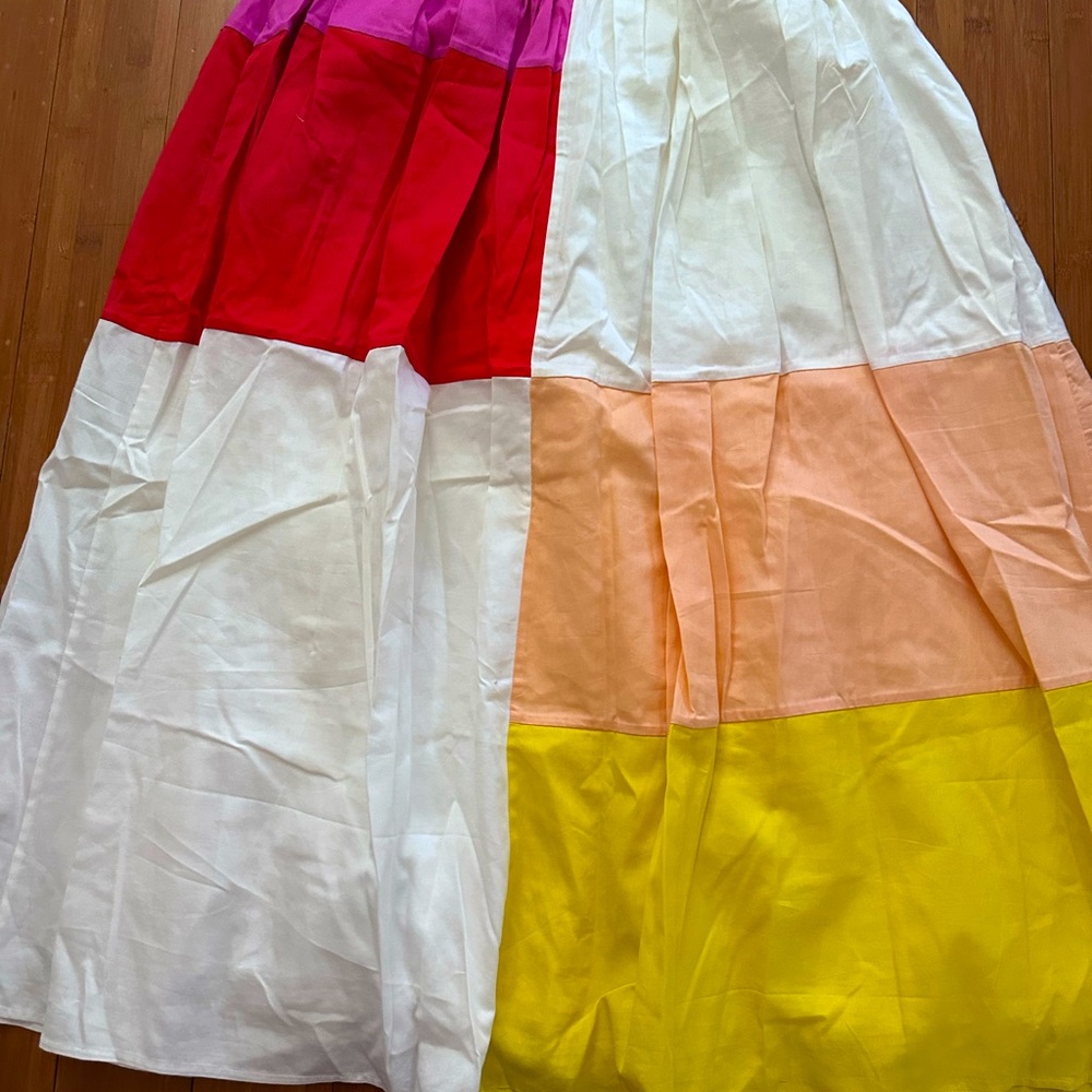 Mara Hoffman Patchwork Color-Block Midi Skirt & C… - image 5